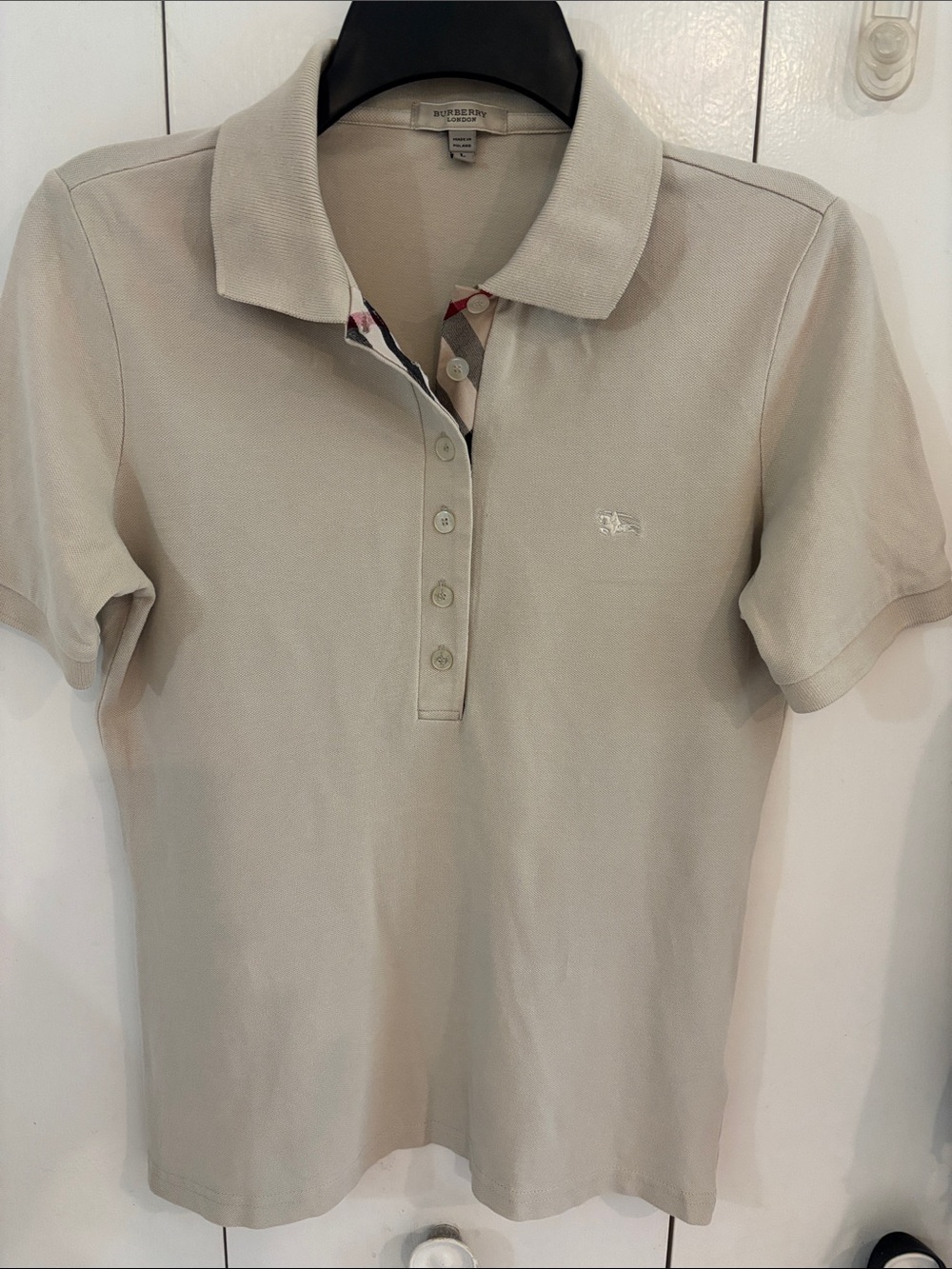 Burberry Ladies Polo Shirt,L